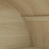 Tall Arched Kitchen Pantry, Modern Farmhouse Wood Kitchen Storage Cabinets, Arched Storage Display Cabinet With Adjustable Shelves, Versatile Cupboard For Kitchen, Dining Room, Living Room - Natural - Image 18