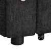 Convertible L Shaped Sofa Couch With Storage, Cup Holders, USB Ports - Black - Image 25