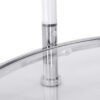 Contemporary Acrylic, Coffee Table, Round Tempered Glass Coffee Table - Chrome / Silver - Image 7