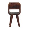 Extra Mini Curve Lower Nightstand - Chestnut - Image 11