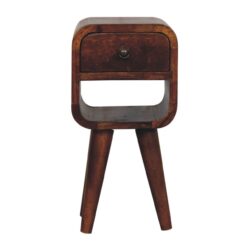 Extra Mini Curve Lower Nightstand - Chestnut