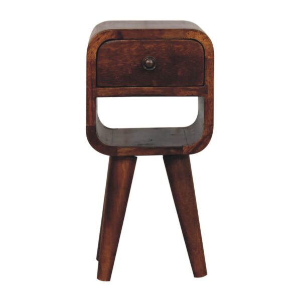 Extra Mini Curve Lower Nightstand - Chestnut