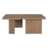 Modern Minimalist Coffee Table Set, Rectangle Coffee Table With Splicing Design, Multifunctional Combination Table For Living Room - Natural - Image 7