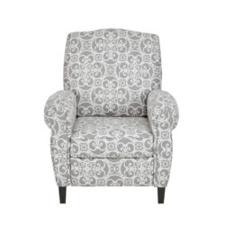 Kirby - Push Back Recliner Chair With Upholstery Frame - Gray