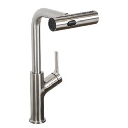 360° Pull Down Kitchen Faucet With 4 Spray Modes - Brushed Nickel