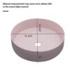 Elegant Pink Ceramic Vessel Bathroom Sink For Modern And Classic Interiors - Pink - Image 3