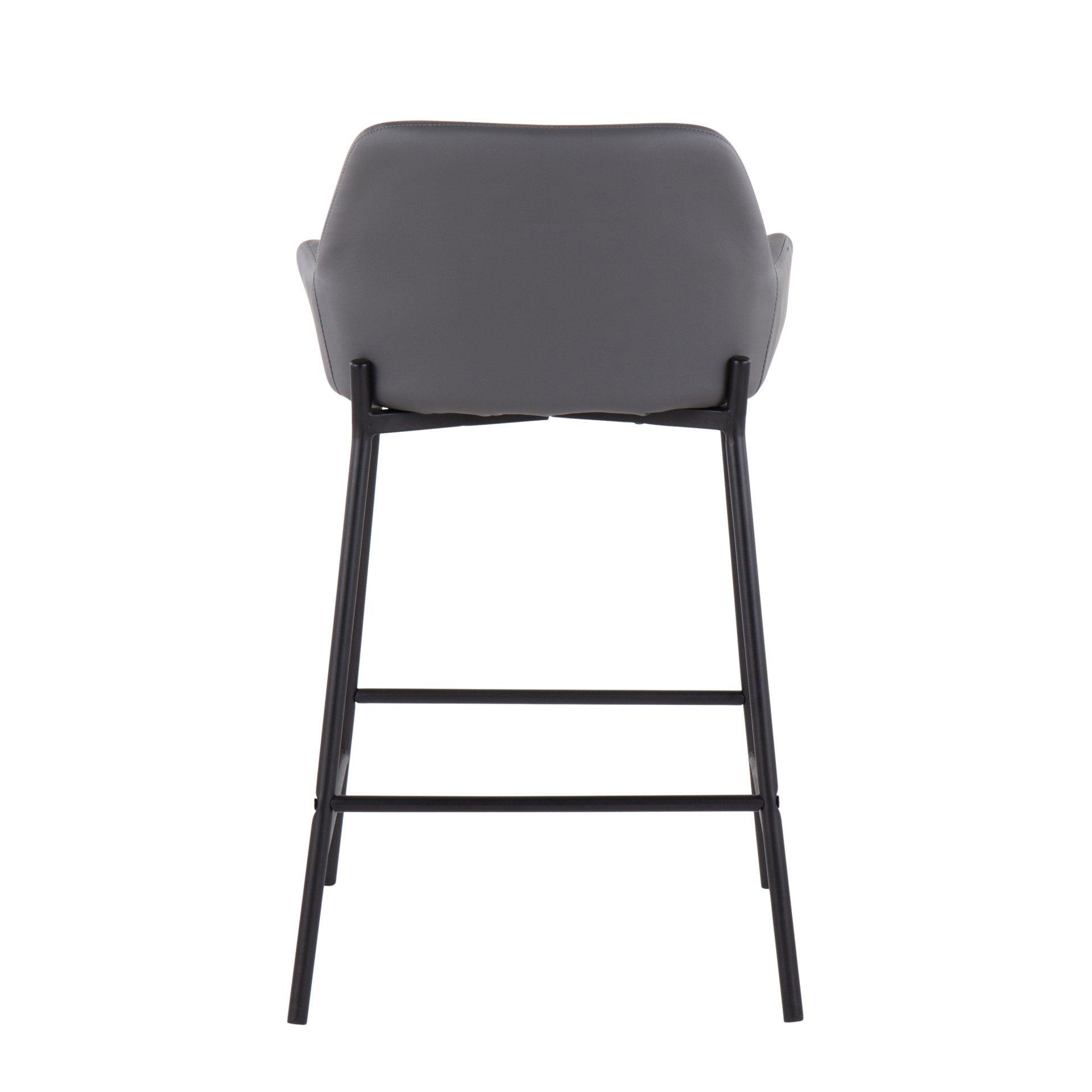 Daniella - Industrial Fixed Height Counter Stool (Set of 2) - Black / Gray - Image 5