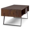 Lowry - Coffee Table - Distressed Charcoal Brown - Image 3