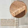 Console Table, Handwoven Top - Antique Natural / Natural - Image 10