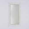 Handcarved Wave Design Rectangle Mirror Accent Enhancing Space - Antique White - Image 2