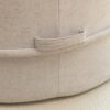 Modern Oversized Round Barrel Accent Chair With Ottoman - Velvet Upholstered Lounge Armchair With 5 Pillows For Living Room Or Bedroom - Gray - Image 6