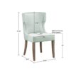 Carson - Wingback Dining Chair - Light Sage Green - Image 3