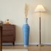 Tall Standing Designer Floor Vase Durable Artificial 2 Tone Ideal Decor Accent For Living Room - Lake Blue - Image 10