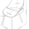 Malden - Bentwood Dining Chair - Denim Blue / Light Brown - Image 10