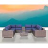 12 Piece Sectional Seating Group With Cushions Wicker - Brown - Image 4