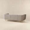 Lamattina - Genuine Italian Leather Channel Tufted Sofa - Beige / Light Gray - Image 9