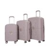 Hardshell Suitcase Double Spinner Wheels Pp Luggage Sets Lightweight Durable Suitcase With Tsa Lock, 3 Piece Set (20/24/28) - Griege - Image 4