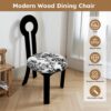 Key Design, Dining Chairs (Set of 2) - White / Black - Image 8