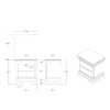 Charlston - King Sleigh Bedroom Set With LED Lighting - White - Image 6
