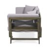Outdoor Expandable Daybed With Water Resistant Cushion - Gray - Image 7