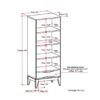 Harper - Bookcase With Storage - Black - Image 7