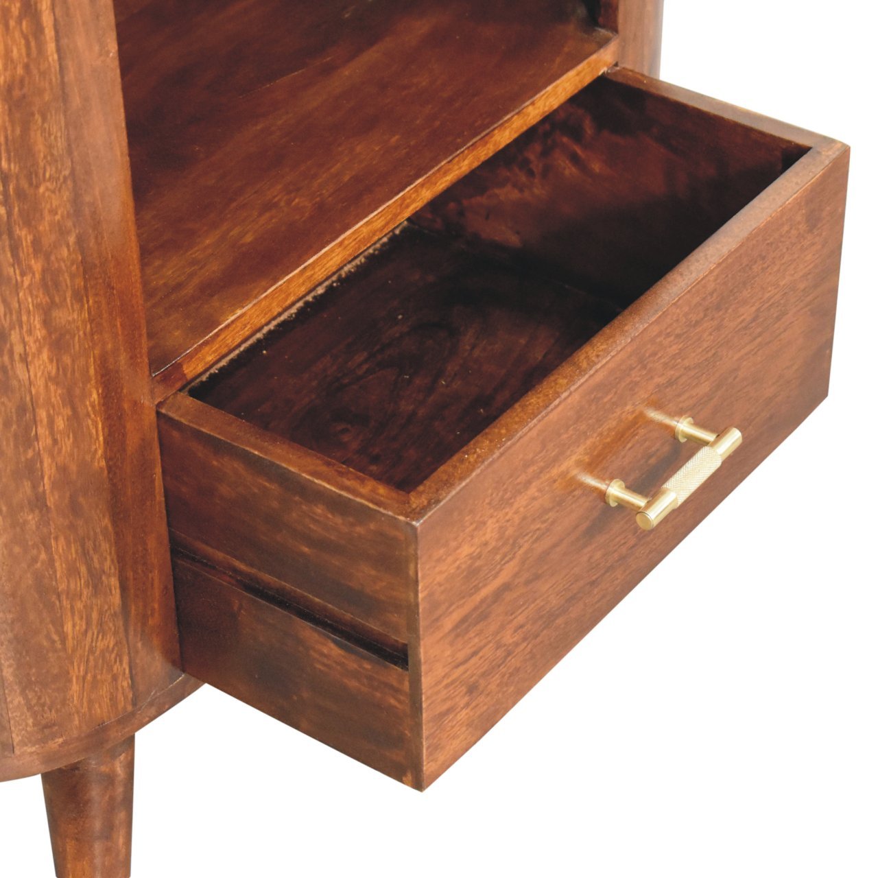 Cortez - T Bar Open Slot Cabinet - Dark Brown - Image 10