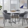 Cosmo Canary - Contemporary Dining Table - Black / White - Image 5