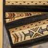 Tribes - 2'7" X 7'3" Southwest Area Rug - Black - Image 4