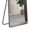 Arched Floor Mounted Full Length Mirror For Bathroom And Bedroom - Black - Image 9
