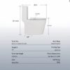 Upgraded Design Armrest, With Glossy Gw 007 1 Piece Toilet With Tornado Flush, Soft Close Seat, Dual Flush Map 1000G, Comfort Chair Seat - Gloss White - Image 3