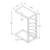 Accent Table, C - Shaped, Versatile Use - White - Image 7