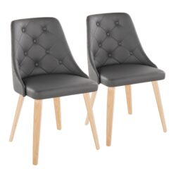 Marche - Contemporary / Dining Chair (Set of 2) - Natural / Gray
