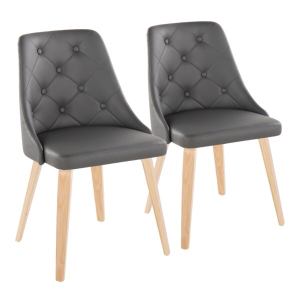 Marche - Contemporary / Dining Chair (Set of 2) - Natural / Gray