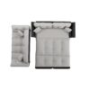 Queen Pull Out Sofa Bed, 3 In 1 Convertible Sleeper Tufted Sofa With 2 Soft Pillows - Gray - Image 15