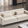Aesthetic Sofas For Living Room, 3 Seater Couch With Classic Modern Appeal And Luxurious Soft Comfort - Beige - Image 10