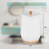 Towel Warmers, Luxury Bucket Towel Warmers, Large Towel Warmers For The Bathroom, Fits Up To 2 Oversized Towels - White - Image 4