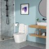 1 Piece Toilet & Dual Flush And Soft Closing Seat - White - Image 4