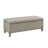 Caymus - Rectangular Soft Close Storage Bench - Light Gray - Image 8
