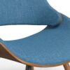 Malden - Bentwood Dining Chair With Wood Back - Blue - Image 8