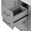 Bathroom Vanity With Sink, Soft Close Door, Handles Ample Storage - Gray - Image 16