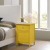 Chic Transitional Nightstand - Yellow - Image 5