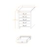 Monica - Chest With Spacious Drawers Bar Handles - Dark Oak - Image 3