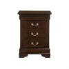 Louis Phillipe - 3 Drawer Nightstand - Cappuccino - Image 3