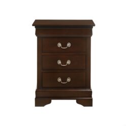 Louis Phillipe - 3 Drawer Nightstand - Cappuccino