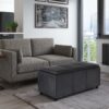 Avalon - Storage Ottoman - Distressed Black - Image 6