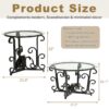 3 Piece Coffee Table Set With Tempered Glass Surface - Black - Image 3