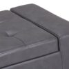 Laredo - Large Storage Ottoman - Stone Gray - Image 6