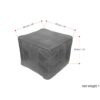 Morden - Square Pouf - Brown - Image 7