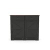 Double Tilt Out Trash Cabinet With Hideaway Drawer And Barn Door - Black - Image 14