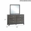 Glasgow - Dresser With 6 Drawers - Gray - Image 3